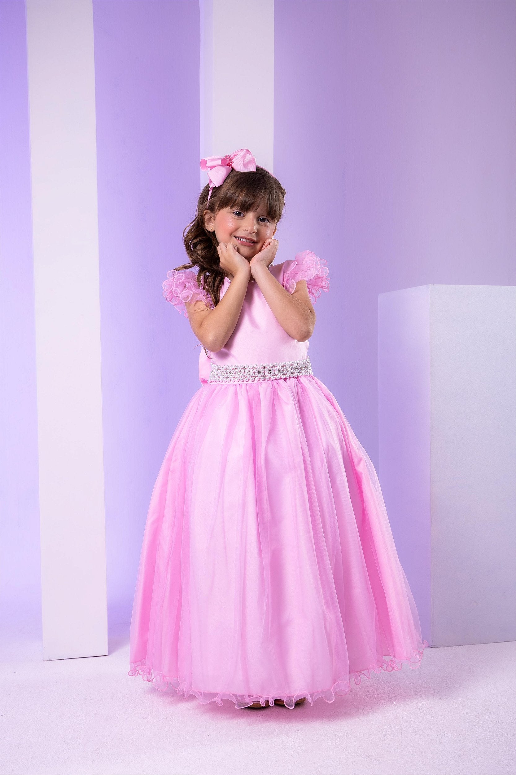 Vestido Marie Longo Amanda Rosa Bebe