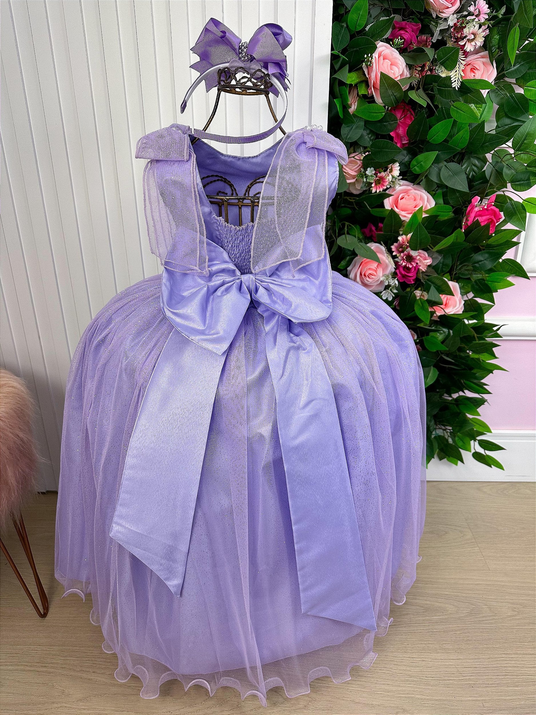 Vestido Marie Longo Mel Lilás