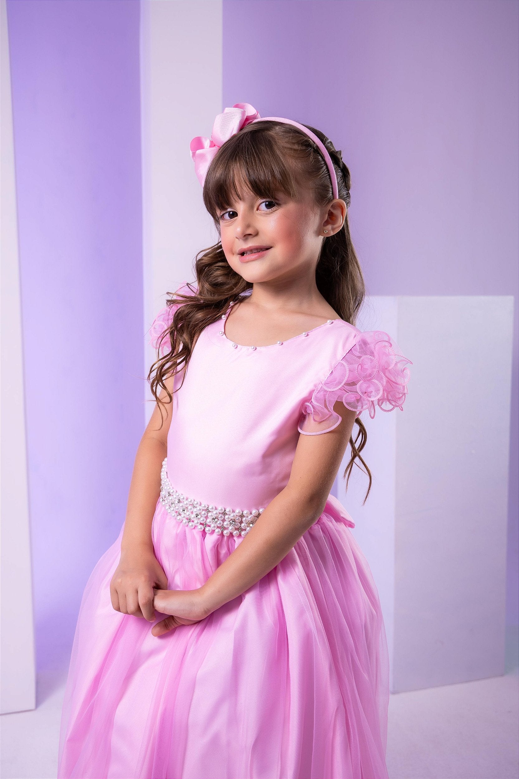 Vestido Marie Longo Amanda Rosa Bebe