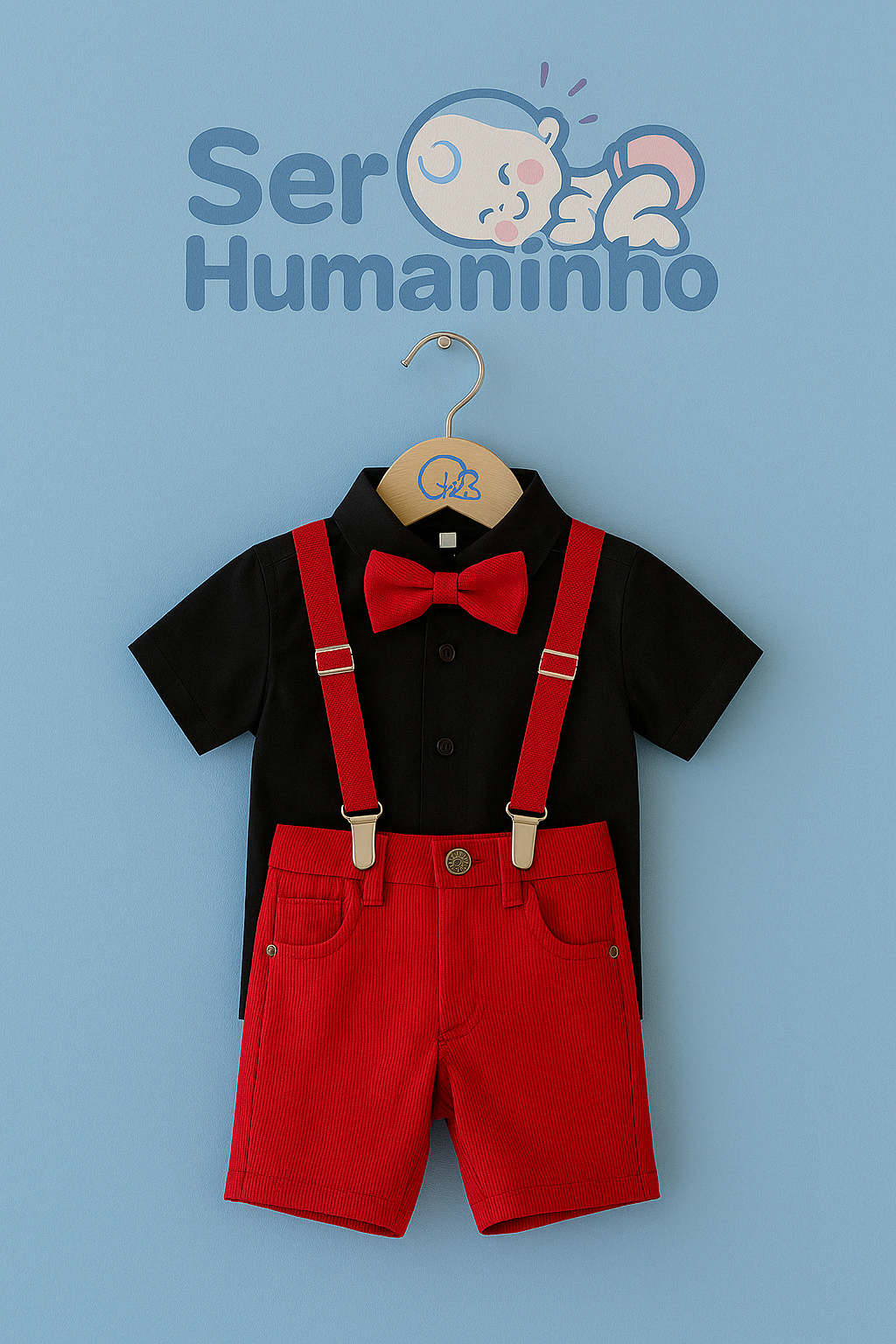 Conjunto Social Bebê Menino - Mickey