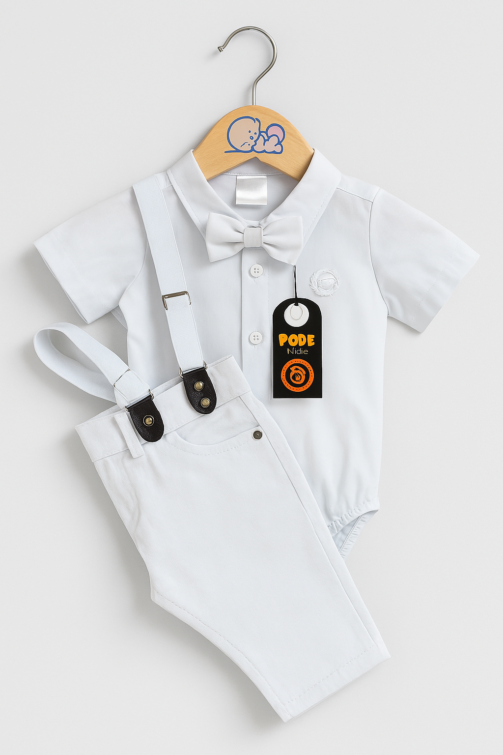 Conjunto Social Branco Bebê Menino – Perfeito para Batizado, Casamentos e Festas Especiais