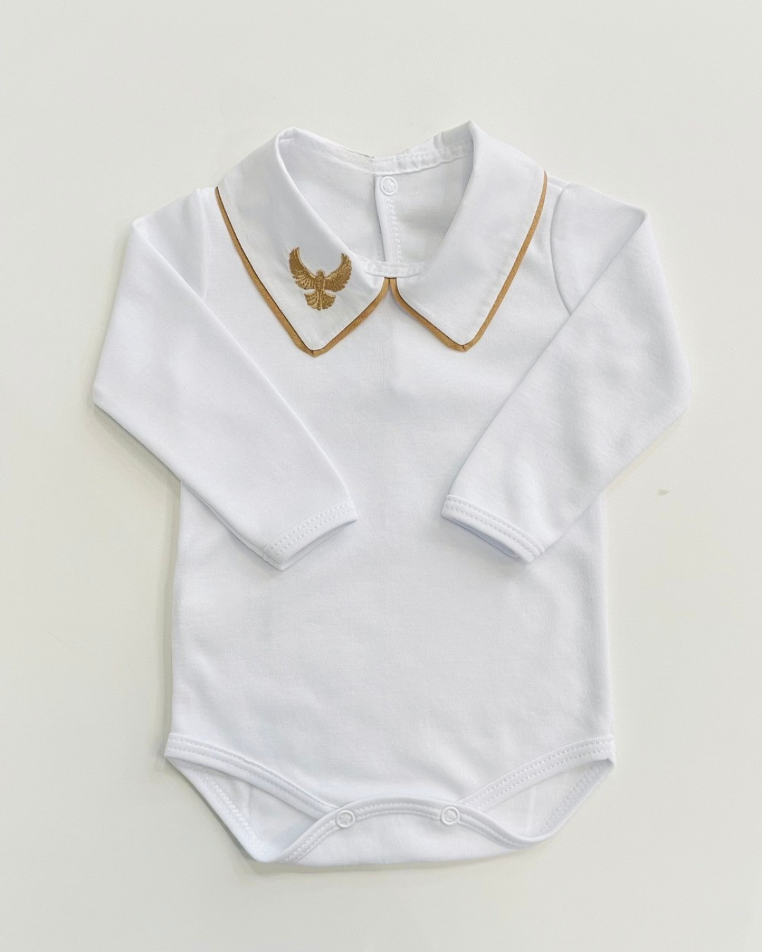 Conjunto Batizado completo - Tricot Antialérgico e Body em algodão egípcio