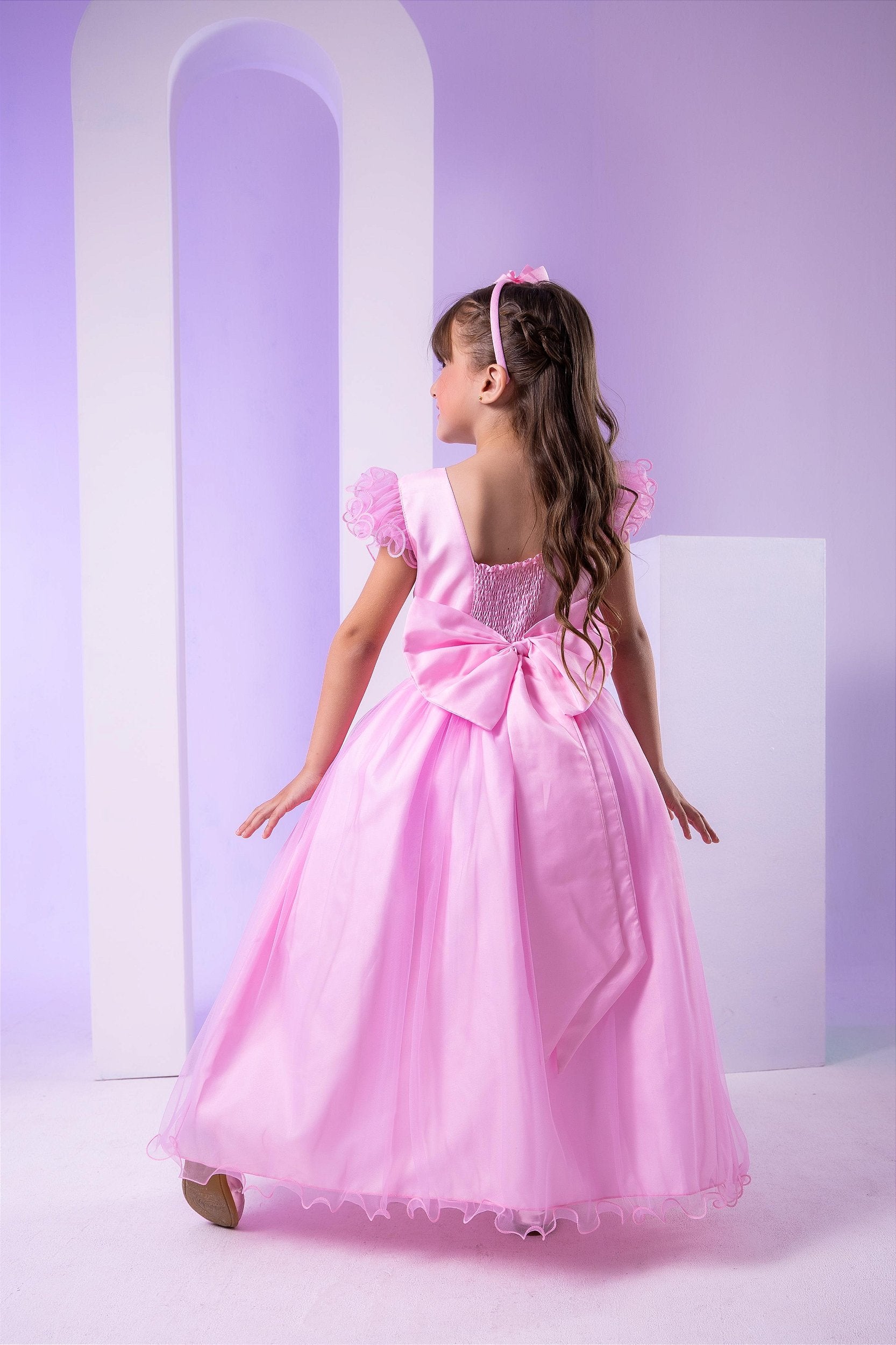 Vestido Marie Longo Amanda Rosa Bebe